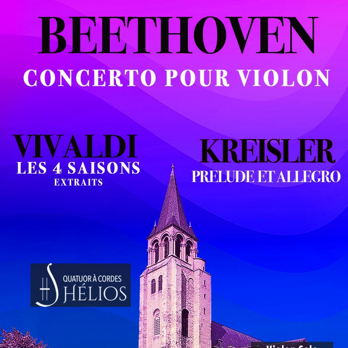 Les 4 Saisons de Vivaldi extraits / Prélude et Allegro de Kreisler / Concerto pour violon de Beethoven - Helios
